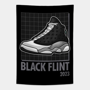 AJ 13 Retro Black Flint Sneaker Tapestry