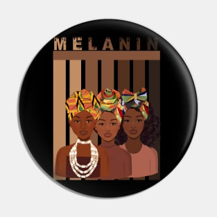 Melanin Queens Beautiful Shades Pin