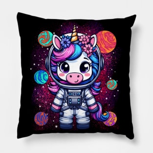 Unicorn Astronaut Pillow