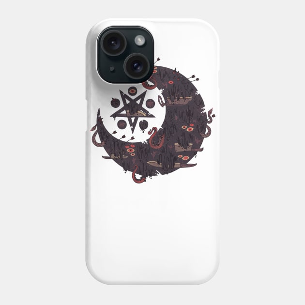 The Dark Moon Compels You to Fuck Shit Up Phone Case by againstbound