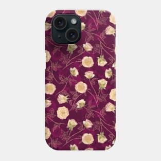 Burgundy Roses Phone Case