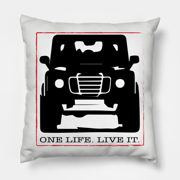 One Life Live It Defender Pillow Teepublic Uk