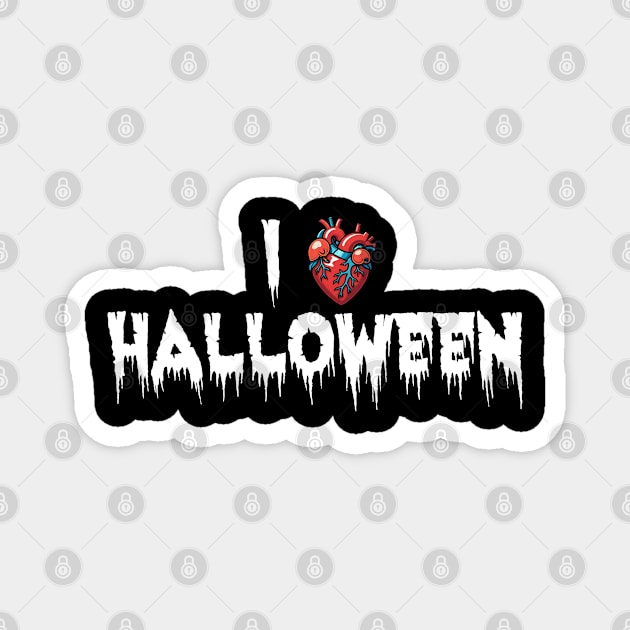 I Heart Halloween Magnet by Grave Digs