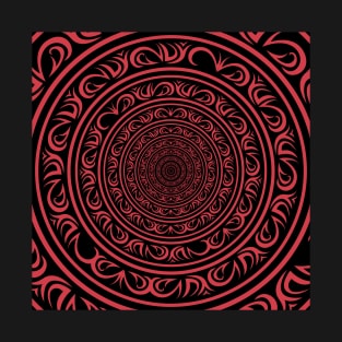 Soft Red Mandala T-Shirt