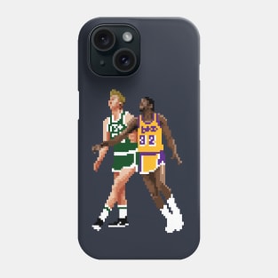 Larry Bird & Magic Johnson Pixel Phone Case