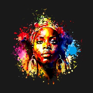 African woman watercolor T-Shirt