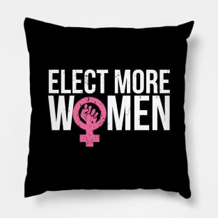 Feminist Resist Crush Patriarchy Elect More Women Pillow