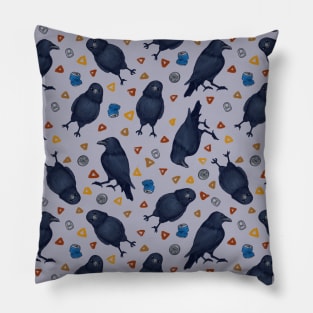 Crows and Clutter Pillow
