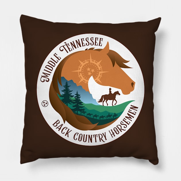 Middle TN Back Country Horsemen • Forest Pillow by FalconArt