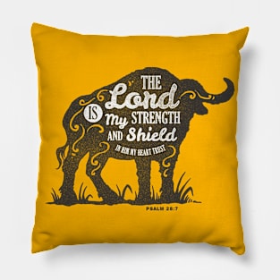 Motivation Quotes-The lord is my strenght Pillow