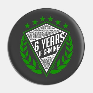 6th Anniversary (WHITE) Pin