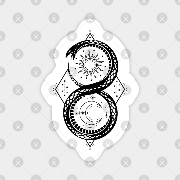 Ouroboros | Pagan Symbol Magnet by CelestialStudio