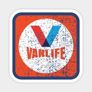 Vanlife Vintage logo, distressed Magnet