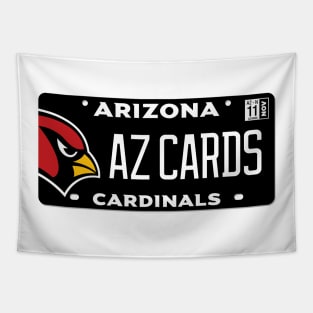 Arizona Cardinals Vanity Plate Tapestry