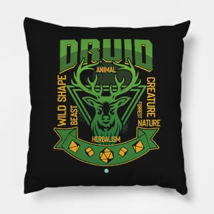 Druid Tabletop Class Pen and Paper DnD Gift Pillow