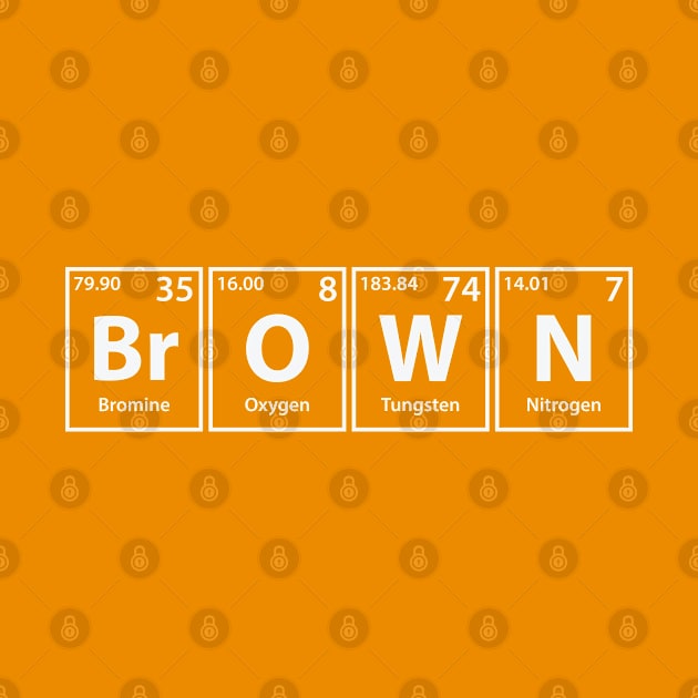 Brown (Br-O-W-N) Periodic Elements Spelling by cerebrands