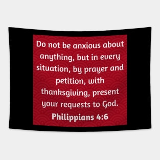 Bible Verse Philippians 4:6 Tapestry