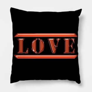 Love Orange Pillow