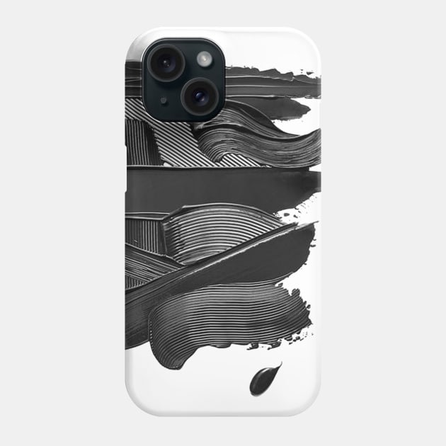 Black paint Phone Case by Enami