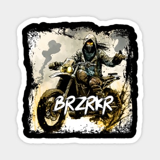 Shadow Man BRZRKR (Berserker) Bike Rider Magnet