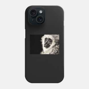 Monkey : Monochromatic | Black and White Series Phone Case