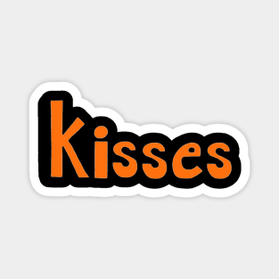 This is the word KISSES Magnet