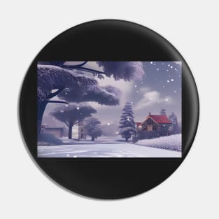 Winter landscape Pin