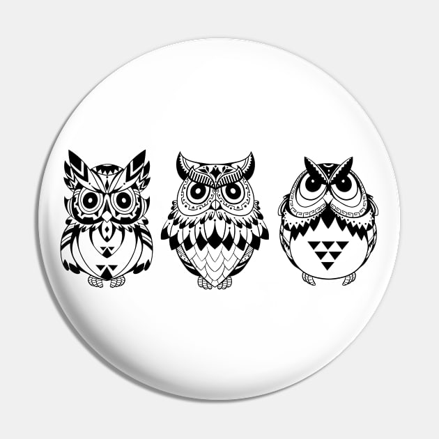 Owl - Decorative Owls Pin by KC Happy Shop