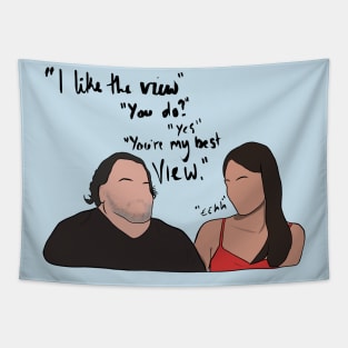 Ed & Rose 90 Day Fiance I like The View Tapestry