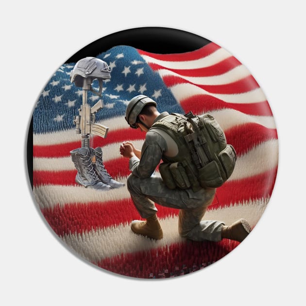 American Military Soldier and USA Flag by focusln Pin by Darn Doggie Club by focusln