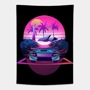 Retro Vaporwave Tapestry