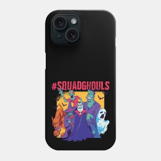 #SquadGhouls Funny Halloween Monsters Phone Case