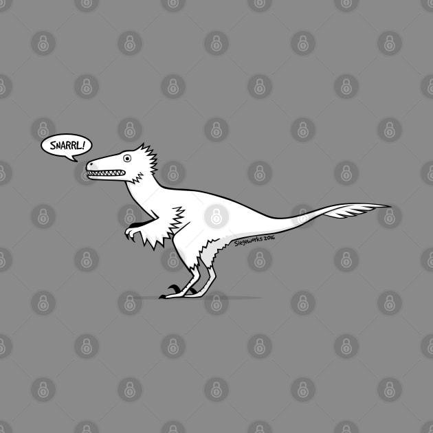 Cartoon Velociraptor by Siegeworks