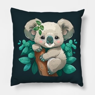 Koala Bear on a Tree - Cute Pillow