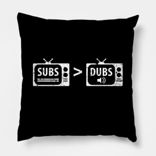 Subs vs Dubs Pillow