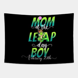 Mom Of The Leap Day Boy February 29Th Birthday Leap Year Tapestry