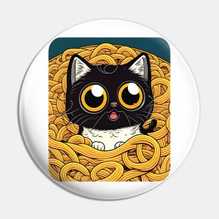 I Just Really Love Ramen - Cat Anime Kawaii japanese Pin