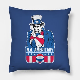 Defunct New Jersey Americans Basketball Pillow