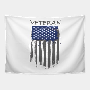 Veteran Painted American Flag Tapestry