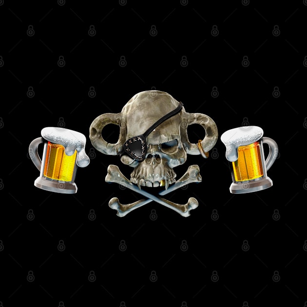 the Drunken Monkey Skull Design by Trickster Studios