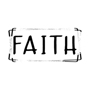 Faith Balck and White T-Shirt