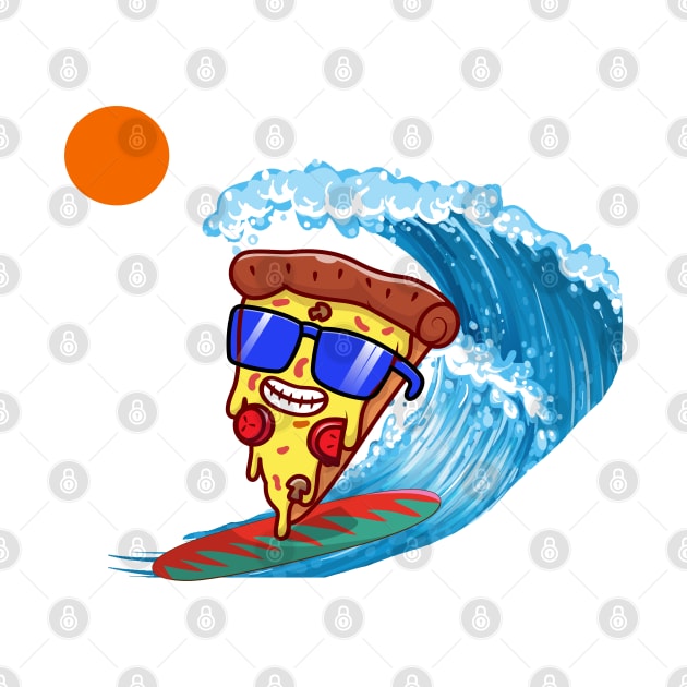 Pizza Surfer by eXpressyUorSelf.ART