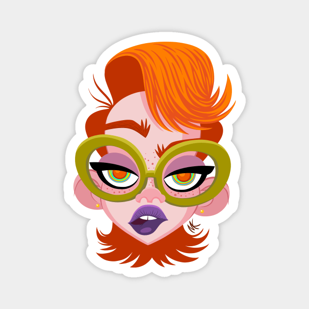 Redhead Magnet by nocturnallygeekyme