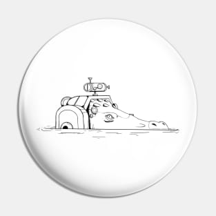 Lurking Crocubot Pin