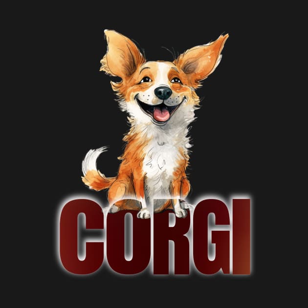 Funny Corgi Dog Corgi Lovers Gift by Positive Designer