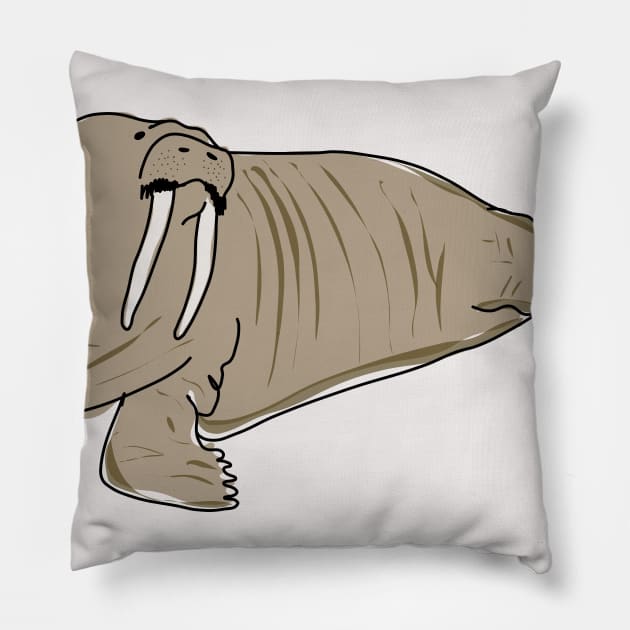 Walrus Pillow by FabuleusePlanete