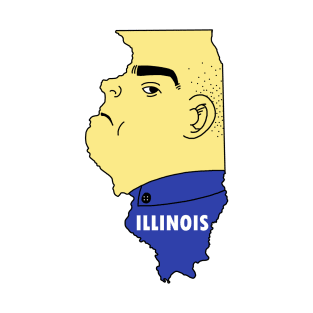 A funny map of Illinois T-Shirt