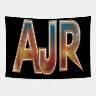 "AJR" in a throwback 50s style Tapestry