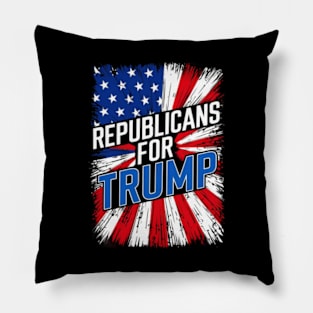 Republicans For Trump 2024 Pillow