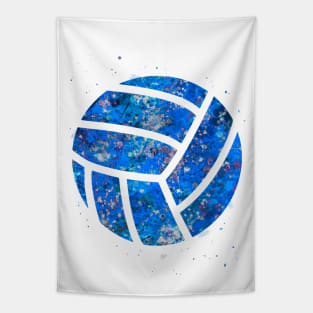 Volleyball Ball blue watercolor Tapestry